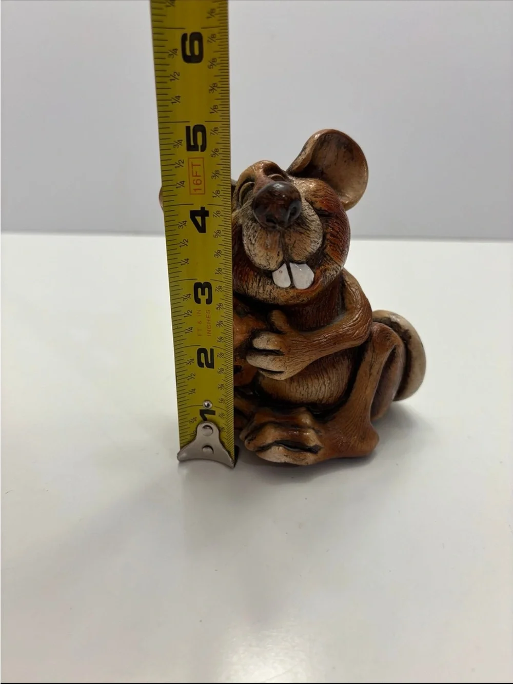 VINTAGE 1985 John Raya BEASTIES OF THE KINGDOM Rat with cheese Figurine decor